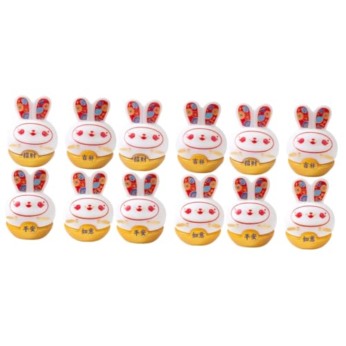 HANABASS 3 Sätze Kaninchenpuppe Hase Spielzeugtiere Ohren Plüsch Mit Tierische Miniaturfiguren Kaninchenstatue Desktop-Kaninchen-statuen Kaninchenfigur Harz 4 Stück * 3 HANABASS 3 Sätze Kaninchenpuppe Hase Spielzeugtiere Ohren Plüsch Mit Tierische Miniaturfiguren Kaninchenstatue Desktop-Kaninchen-statuen Kaninchenfigur Harz 4 Stück * 3 von HANABASS
