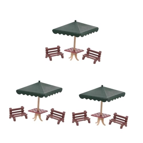 HANABASS 3 Sätze Maßstab Farbenfrohe Gartenmöbel Deko für Puppenhaus und Sandtisch Vielseitiges DIY Zubehör für Realistische Miniatur Landschaften HANABASS 3 Sätze Maßstab Farbenfrohe Gartenmöbel Deko für Puppenhaus und Sandtisch Vielseitiges DIY Zubehör für Realistische Miniatur Landschaften von HANABASS