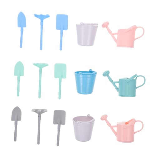 HANABASS 3 Sätze Mini-Tool gartenwerkzeug gartengeräte Miniature Garden Toys mini gartenwerkzeug Mini-Gartenrechen-Werkzeuge Mini-Gartengeräte für Plastik von HANABASS