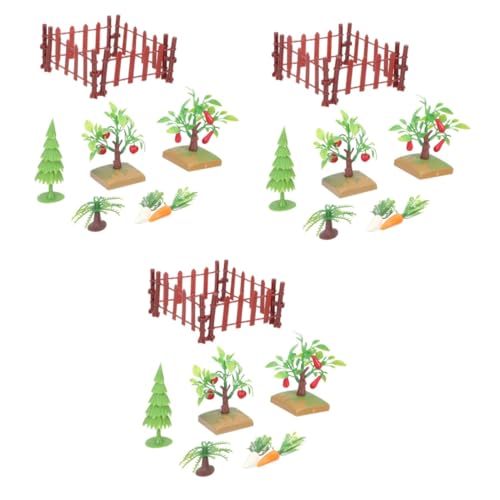 HANABASS 3 Sätze Miniatur Bauernhof Modell Teiliges Zubehör für Landschafts und Farmspielzeuge Zäune Obstbäume und Miniaturpflanzen Robustem Kunststoff für Mikrolandschaften und HANABASS 3 Sätze Miniatur Bauernhof Modell Teiliges Zubehör für Landschafts und Farmspielzeuge Zäune Obstbäume und Miniaturpflanzen Robustem Kunststoff für Mikrolandschaften und von HANABASS