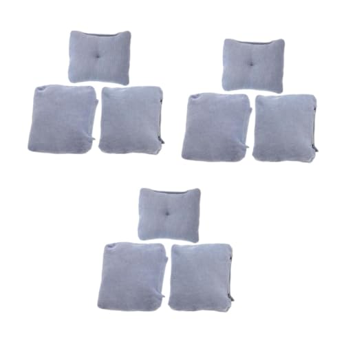 HANABASS 3 Sätze Miniatur Puppensofa Überwurf aus Langlebigem Stoff Passgenaues Puppenhaus Möbel Zubehör für Wohnzimmer Geeignet für Kleine Puppen DIY Spiel Couch Dekoration von HANABASS