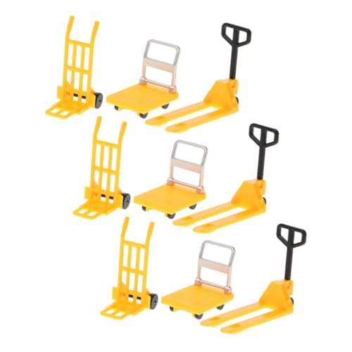 HANABASS 3 Sätze Miniaturmodell Eines Spielzeugautos Mini-plattformwagen Miniatur-Gabelstapler Miniatur-bauwerkzeuge Miniaturen Beweglicher Werkzeuge Plastik Yellow HANABASS 3 Sätze Miniaturmodell Eines Spielzeugautos Mini-plattformwagen Miniatur-Gabelstapler Miniatur-bauwerkzeuge Miniaturen Beweglicher Werkzeuge Plastik Yellow von HANABASS