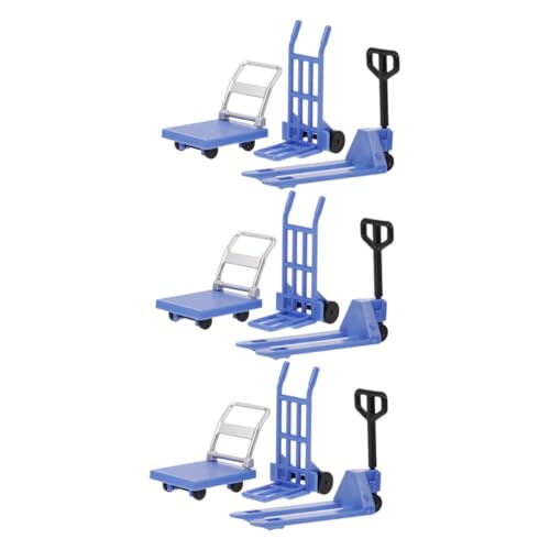 HANABASS 3 Sätze Miniaturmodell eines Spielzeugautos Miniaturen beweglicher Werkzeuge Miniatur-Gabelstaplermodell Mini-Handwagen Kinderspielzeug Plattform-Tools Plastik Blue HANABASS 3 Sätze Miniaturmodell eines Spielzeugautos Miniaturen beweglicher Werkzeuge Miniatur-Gabelstaplermodell Mini-Handwagen Kinderspielzeug Plattform-Tools Plastik Blue von HANABASS