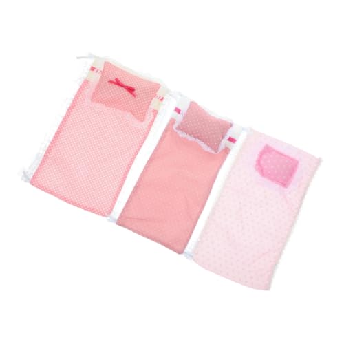 HANABASS 3 Sätze Puppenbettwäsche Puppenzubehör Miniaturspielzeug Mini -Schreibwaren Puppenhauszubehör Puppenhaus Puppenhausbettwäsche Miniatur-Bettlaken Puppenmöbel Baumwolle HANABASS 3 Sätze Puppenbettwäsche Puppenzubehör Miniaturspielzeug Mini -Schreibwaren Puppenhauszubehör Puppenhaus Puppenhausbettwäsche Miniatur-Bettlaken Puppenmöbel Baumwolle von HANABASS