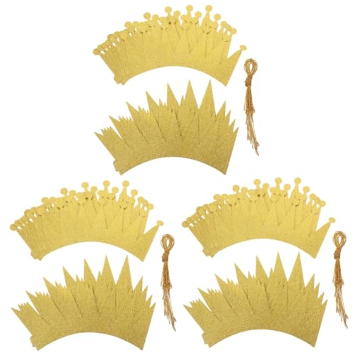 HANABASS 3 Sätze Teiliges DIY für Geburtstag Goldene Glänzende Aluminiumfolie Kronen Leichte Geburtstagskopfbedeckung für Mädchen und Jungen Festliche Partydekoration und HANABASS 3 Sätze Teiliges DIY für Geburtstag Goldene Glänzende Aluminiumfolie Kronen Leichte Geburtstagskopfbedeckung für Mädchen und Jungen Festliche Partydekoration und von HANABASS