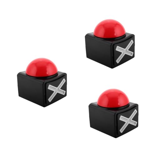 HANABASS 3 Stück Antwort Buzzer für Quizspiele mit Sound und Licht Robuster Hand Buzzer für Trivia Kompakt und Tragbar Vielseitig Einsetzbar für Talent Shows und Schnelle HANABASS 3 Stück Antwort Buzzer für Quizspiele mit Sound und Licht Robuster Hand Buzzer für Trivia Kompakt und Tragbar Vielseitig Einsetzbar für Talent Shows und Schnelle von HANABASS