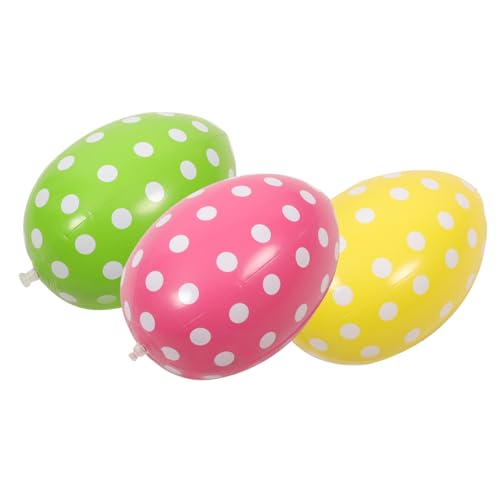 HANABASS 3 Stück Aufblasbare Ostereier Bunte Dekorationsballons für Osterpartys Luftballons für Garten Feierlichkeiten und Feste HANABASS 3 Stück Aufblasbare Ostereier Bunte Dekorationsballons für Osterpartys Luftballons für Garten Feierlichkeiten und Feste von HANABASS
