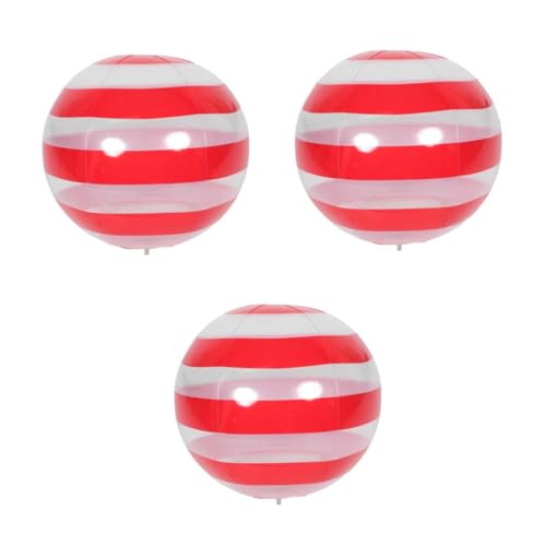 HANABASS 3 Stück Aufblasbarer Strandball mit Bunten Streifen Klarer Pool Inflatable Ball Vielseitig für Outdoor Strandpartys und Familienfeiern Einfach Aufzupumpen und Platzsparend zu HANABASS 3 Stück Aufblasbarer Strandball mit Bunten Streifen Klarer Pool Inflatable Ball Vielseitig für Outdoor Strandpartys und Familienfeiern Einfach Aufzupumpen und Platzsparend zu von HANABASS