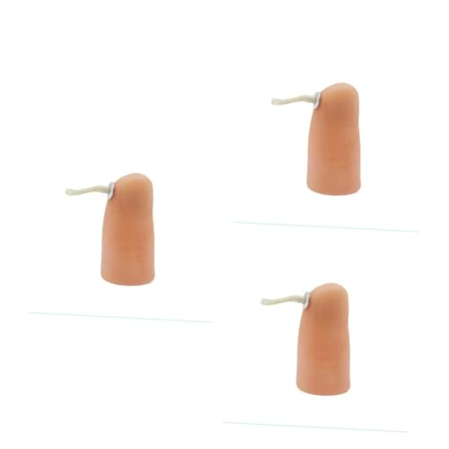 HANABASS 3 Stück Finger Feuertrick Requisit mit Beweglicher Flamme Daumenspitze für Halloween Silvester Party und Effekte Einfach zu Handhaben für Spaß und Magische Shows HANABASS 3 Stück Finger Feuertrick Requisit mit Beweglicher Flamme Daumenspitze für Halloween Silvester Party und Effekte Einfach zu Handhaben für Spaß und Magische Shows von HANABASS