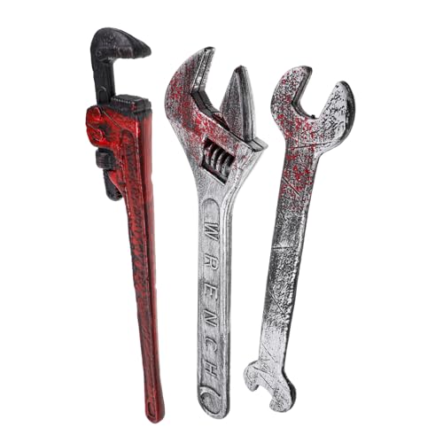 HANABASS 3 Stück Garage Halloween -Dekoration Kostüm beängstigend LED Halloween Halloween Toys Partyzubehör Safe Toy Schraubenschlüssel Requisiten Plastikschlüssel -Stütze HANABASS 3 Stück Garage Halloween -Dekoration Kostüm beängstigend LED Halloween Halloween Toys Partyzubehör Safe Toy Schraubenschlüssel Requisiten Plastikschlüssel -Stütze von HANABASS