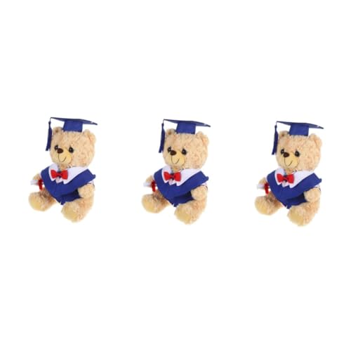 HANABASS 3 Stück Graduationsbär Plüsch Kuscheltier mit Doktorhut und Weicher Abschlussbär für Abschlussfeier Hellbrauner mit Blauem Talar Dekoratives Plüschtier für Absolventen HANABASS 3 Stück Graduationsbär Plüsch Kuscheltier mit Doktorhut und Weicher Abschlussbär für Abschlussfeier Hellbrauner mit Blauem Talar Dekoratives Plüschtier für Absolventen von HANABASS