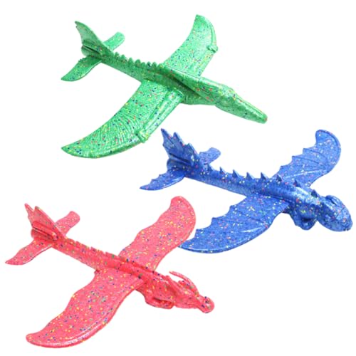 HANABASS 3 Stück Handwurf Flugzeug Pterosaur Drache und Dinosaurier Modelle Zufällige Farben Interaktives Wurfgleiter für Fördert Kreativität und Bewegung Zufällige Farbe Zufällige Farbe HANABASS 3 Stück Handwurf Flugzeug Pterosaur Drache und Dinosaurier Modelle Zufällige Farben Interaktives Wurfgleiter für Fördert Kreativität und Bewegung Zufällige Farbe Zufällige Farbe von HANABASS