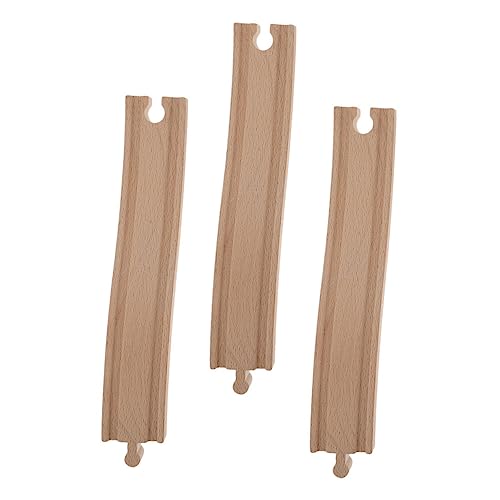 HANABASS 3 Stück Holz Gleis Zubehör für Eisenbahn Assembliertes Kurvenstück für Spielzeugzüge für Kreative DIY Bahn Szenen und Entwicklungsspielzeug HANABASS 3 Stück Holz Gleis Zubehör für Eisenbahn Assembliertes Kurvenstück für Spielzeugzüge für Kreative DIY Bahn Szenen und Entwicklungsspielzeug von HANABASS