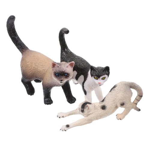 HANABASS 3 Stück Katzenmodell für Katzenliebhaber Katzenfiguren Cartoon-Katzenstatue auf dem Tisch Gartenzubehör für Katzen Kätzchenfigur Miniatur-Tierfiguren Miniaturtiere Abs HANABASS 3 Stück Katzenmodell für Katzenliebhaber Katzenfiguren Cartoon-Katzenstatue auf dem Tisch Gartenzubehör für Katzen Kätzchenfigur Miniatur-Tierfiguren Miniaturtiere Abs von HANABASS