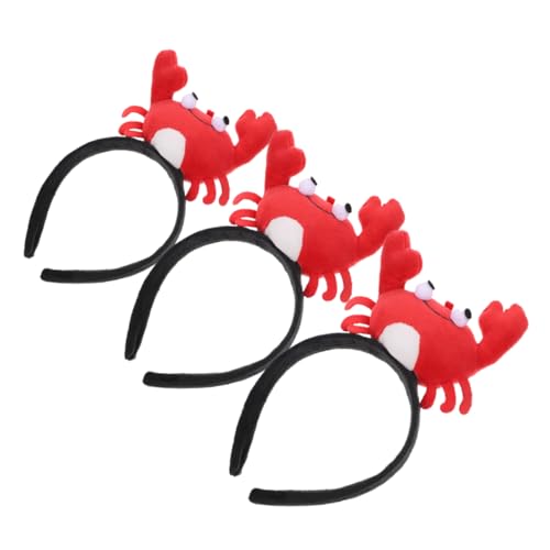 HANABASS 3 Stück Krabben simuliertes Haarband lustige Stirnbänder für Frauen Stofftier Stirnband kreativer Haarreihe Party-Stirnbänder Cartoon-Tierhaarreifen Cartoon-Haarband rot HANABASS 3 Stück Krabben simuliertes Haarband lustige Stirnbänder für Frauen Stofftier Stirnband kreativer Haarreihe Party-Stirnbänder Cartoon-Tierhaarreifen Cartoon-Haarband rot von HANABASS