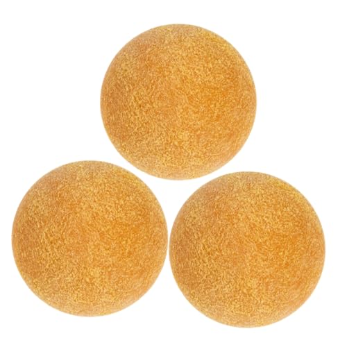 HANABASS 3 Stück Mattierter Kickertisch Ersatzteil Ersatzbälle Für Kickerbälle Tischfußball Ersatzkugeln Für Foosballspiele Vorschriftsmäßiger Fußball Mini Klein Black Harz von HANABASS