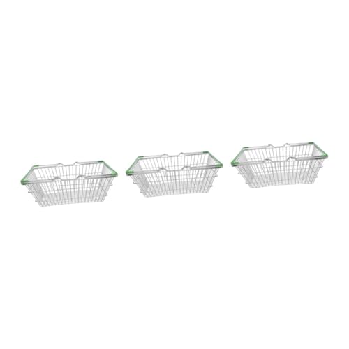 HANABASS 3 Stück Mini Einkaufskorb für Robustem Tragbar und Stabil Aufbewahren von Praktischer Kleiner Metallkorb für Zuhause und Unterwegs HANABASS 3 Stück Mini Einkaufskorb für Robustem Tragbar und Stabil Aufbewahren von Praktischer Kleiner Metallkorb für Zuhause und Unterwegs von HANABASS