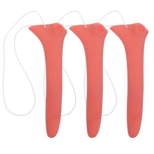 HANABASS 3 Stück Nase spielt Accessoires Kostüm Zubehör Cosplay Zubehör Lange Nase kostüm Spaßige Kostüm Nase Halloween Nase Requisiten Kostümnase Lange Nasenstütze Vinyl Light Brown von HANABASS
