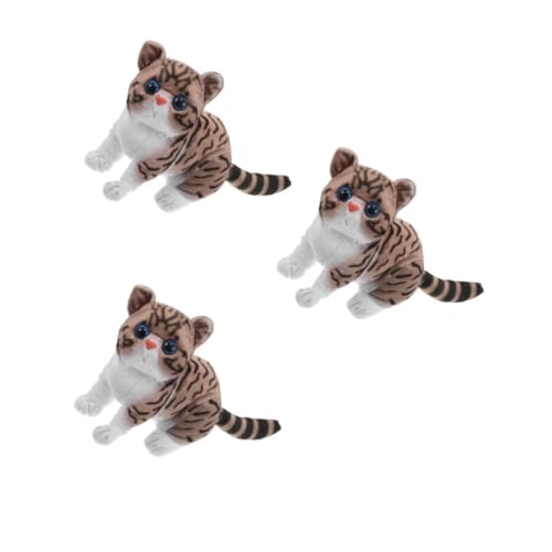 HANABASS 3 Stück Niedliches Plüschtier Katze Cartoon Design Realistisch Weiches Kuscheltier für Mädchen Jungen Erwachsene Dekoration Schlafzimmer Kissen HANABASS 3 Stück Niedliches Plüschtier Katze Cartoon Design Realistisch Weiches Kuscheltier für Mädchen Jungen Erwachsene Dekoration Schlafzimmer Kissen von HANABASS