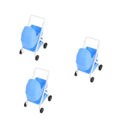 HANABASS 3 Stück Puppenhaus Kinderwagen Beweglicher Mini Puppenwagen Detailgetreuer Blauer Puppenbuggy Fertig Montiert für Puppenhaus Dekoration und Kreatives Kinderspiel HANABASS 3 Stück Puppenhaus Kinderwagen Beweglicher Mini Puppenwagen Detailgetreuer Blauer Puppenbuggy Fertig Montiert für Puppenhaus Dekoration und Kreatives Kinderspiel von HANABASS