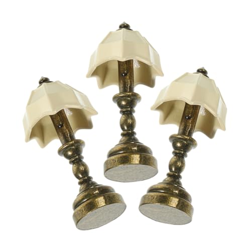 HANABASS 3 Stück Puppenhaus Mini Retro Tischlampe Nachttisch klein Bett Puppenstubenmöbel Schlafzimmerlampe LED Schreibtisch Lampe spielzeuge Miniaturhauszubehör Hausmodelllampe Legierung HANABASS 3 Stück Puppenhaus Mini Retro Tischlampe Nachttisch klein Bett Puppenstubenmöbel Schlafzimmerlampe LED Schreibtisch Lampe spielzeuge Miniaturhauszubehör Hausmodelllampe Legierung von HANABASS