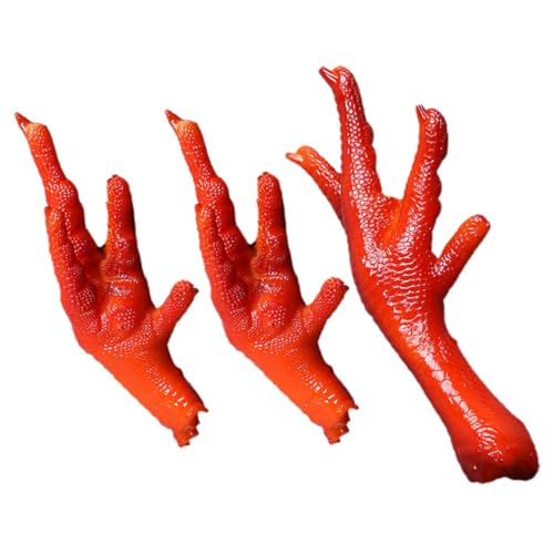 HANABASS 3 Stück Realistische Künstliche Hühnerfüße Teiliges Detailgetreue Simulation Vielseitige Food Props für Foodstyling Hotelarrangements Fotografie Requisiten Kreative HANABASS 3 Stück Realistische Künstliche Hühnerfüße Teiliges Detailgetreue Simulation Vielseitige Food Props für Foodstyling Hotelarrangements Fotografie Requisiten Kreative von HANABASS
