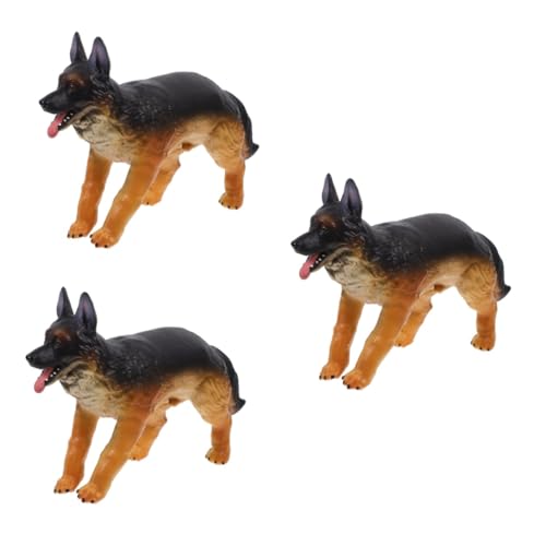 HANABASS 3 Stück Realistisches Deutscher Schäferhund Modell Stehende Hundefigur aus Sicherem Material Leichte Dekoration für Schreibtisch Wohnzimmer Büro als und Gartendekor HANABASS 3 Stück Realistisches Deutscher Schäferhund Modell Stehende Hundefigur aus Sicherem Material Leichte Dekoration für Schreibtisch Wohnzimmer Büro als und Gartendekor von HANABASS