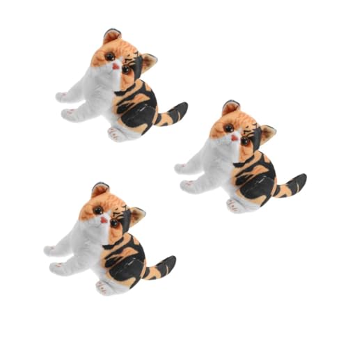 HANABASS 3 Stück Realistisches Katzen Plüschtier Cartoon Design Weiches Detailreiches Kuscheltier für Jungen und Mädchen Vielseitiges Wohnaccessoire Gemütliches Dekokissen Niedliches HANABASS 3 Stück Realistisches Katzen Plüschtier Cartoon Design Weiches Detailreiches Kuscheltier für Jungen und Mädchen Vielseitiges Wohnaccessoire Gemütliches Dekokissen Niedliches von HANABASS