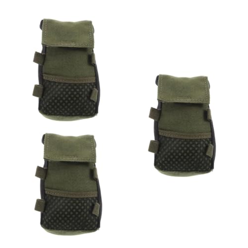 HANABASS 3 Stück Scale Puppenrucksack Militärischer Rucksack Sporttasche für Actionfiguren Bjd Puppenzubehör mit Präziser Innenausstattung und Schutzfunktion von HANABASS