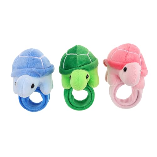 HANABASS 3 Stück Schildkrötenarmband Kinderpartyspielzeug Gastgeschenke für Kindergeburtstage Goodie-Bags-Füller für Schlagarmbänder Stofftier -Slap -Armband kurzer Plüsch HANABASS 3 Stück Schildkrötenarmband Kinderpartyspielzeug Gastgeschenke für Kindergeburtstage Goodie-Bags-Füller für Schlagarmbänder Stofftier -Slap -Armband kurzer Plüsch von HANABASS