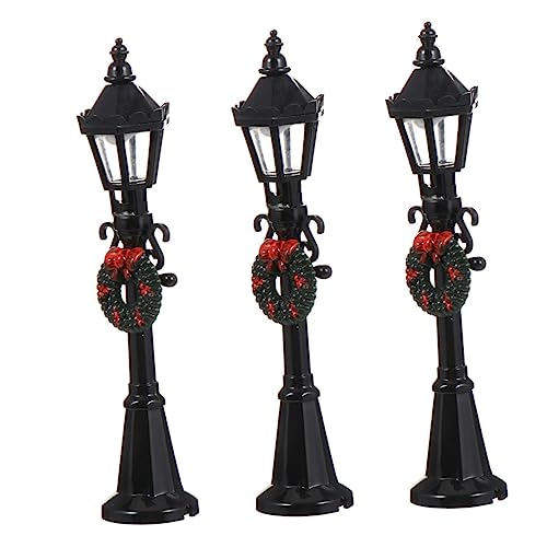 HANABASS 3 Stück Schwarzes Straßenlichtmodell Mikrolandschaft Lichtdekor Strassenlicht Puppenhaus-miniaturlichter Klein Miniatur -straßenlampe Zubehör Party Fee Puppenhaus Licht Plastik HANABASS 3 Stück Schwarzes Straßenlichtmodell Mikrolandschaft Lichtdekor Strassenlicht Puppenhaus-miniaturlichter Klein Miniatur -straßenlampe Zubehör Party Fee Puppenhaus Licht Plastik von HANABASS
