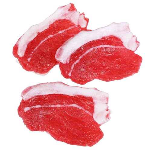 HANABASS 3 Stück Schweinefleischimitat Fake-Fleisch-Modell Simuliertes Schweinefleischmodell Schweinefleisch Künstliches Lebensechtes Schweinefleisch Gefälscht Simulation Harz HANABASS 3 Stück Schweinefleischimitat Fake-Fleisch-Modell Simuliertes Schweinefleischmodell Schweinefleisch Künstliches Lebensechtes Schweinefleisch Gefälscht Simulation Harz von HANABASS