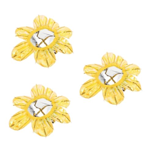 HANABASS 3 Stück Sonnenblumen Kopfbedeckung Leichtes Bequemes Kostüm Accessoire für Kindergarten Aufführungen Kreative Rollenspiele Einfache Handhabung für Tanzpartys und Abschlussfeiern von HANABASS