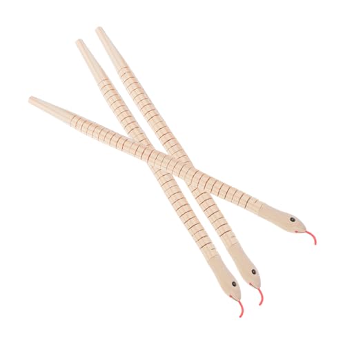 HANABASS 3 Stück Teiliges DIY Holzschlangen Flexibles Unfertiges Schlangenspielzeug für Malen und Basteln Lehrreich und Sicher für Verschiedene Anlässe HANABASS 3 Stück Teiliges DIY Holzschlangen Flexibles Unfertiges Schlangenspielzeug für Malen und Basteln Lehrreich und Sicher für Verschiedene Anlässe von HANABASS