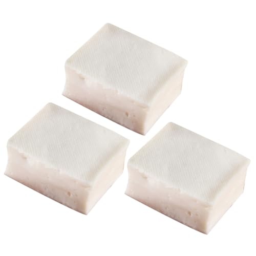 HANABASS 3 Stück Teiliges Künstliches Tofu Modell Realistische Fake Food Deko für Küche Lebensechte PVC Simulation als Küchenornament und Fotorequisite für Restaurant Hotpot und HANABASS 3 Stück Teiliges Künstliches Tofu Modell Realistische Fake Food Deko für Küche Lebensechte PVC Simulation als Küchenornament und Fotorequisite für Restaurant Hotpot und von HANABASS