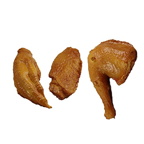 HANABASS 3 Stück Teiliges Lebensmittelmodell Realistische Nachbildung von Drumstick Flügelmittelgelenk und Hühnerfuß Kunststoff Simulation für Dekoration Foto Requisiten Lehrmittel und HANABASS 3 Stück Teiliges Lebensmittelmodell Realistische Nachbildung von Drumstick Flügelmittelgelenk und Hühnerfuß Kunststoff Simulation für Dekoration Foto Requisiten Lehrmittel und von HANABASS