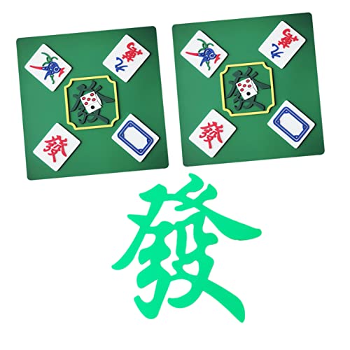 HANABASS 3 Stück Teiliges Mahjong Kuchen aus Flexiblem Lebensmittelechtem Material Chinesischer Stil Geburtstagskuchen Schmuck Weiche Mahjong Formen für Kreative Tortendekoration und von HANABASS