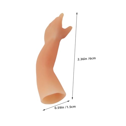 HANABASS 3 Stück Teiliges Mini Fingerpuppen aus Silikon Kleine Lustige Handspielzeuge als Party Favor für Zaubertricks Halloween Streichspiel und Magische Bühnenillusionen von HANABASS