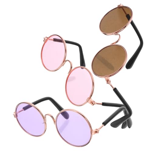 HANABASS 3 Stück Teiliges Mini Puppenbrillen aus Metall Faltbar Stabile Drahtfassung Realistische Miniatur-Eyewear für DIY Puppenhaus-deko Leichte Platzsparende Puppenaccessoires HANABASS 3 Stück Teiliges Mini Puppenbrillen aus Metall Faltbar Stabile Drahtfassung Realistische Miniatur-Eyewear für DIY Puppenhaus-deko Leichte Platzsparende Puppenaccessoires von HANABASS