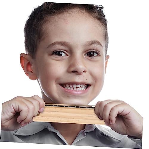 HANABASS 3 Stück Teiliges Musikinstrument Harmonikas aus Holz Pädagogisches Musikspielzeug für Anfänger mit Löchern Doppelreihe Einfach zu Langlebig für Schule und Reisen von HANABASS