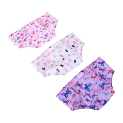 HANABASS 3 Stück Teiliges Puppenkleidungs Set für Neugeborene Bunte Sommer unterwäsche und Stoffwindeln Puppenoutfit für Jungen Kreatives Zubehör zur Individuellen Gestaltung und HANABASS 3 Stück Teiliges Puppenkleidungs Set für Neugeborene Bunte Sommer unterwäsche und Stoffwindeln Puppenoutfit für Jungen Kreatives Zubehör zur Individuellen Gestaltung und von HANABASS
