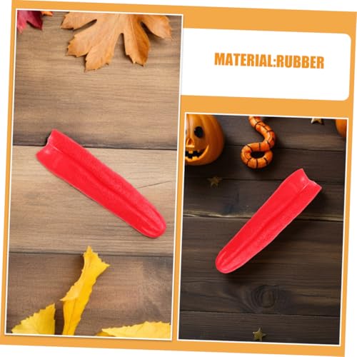 HANABASS 3stücke Realistische Falsche Zunge Gruselige Falsche Zunge Als Requisite Für Tricks Und Halloween-Dekorationen Realistisch Rot Lang Für Streiche Horrorthemen Und Bühnenshows HANABASS 3stücke Realistische Falsche Zunge Gruselige Falsche Zunge Als Requisite Für Tricks Und Halloween-Dekorationen Realistisch Rot Lang Für Streiche Horrorthemen Und Bühnenshows von HANABASS