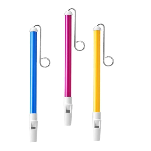 HANABASS 3 Stück Teiliges Slide Whistle Bunte Schiebepfeifen aus Sicherem Material Kreative Musikinstrumente mit Verstellbarem Metallstab Geeignet für Jungen und Mädchen zum Musiklernen von HANABASS