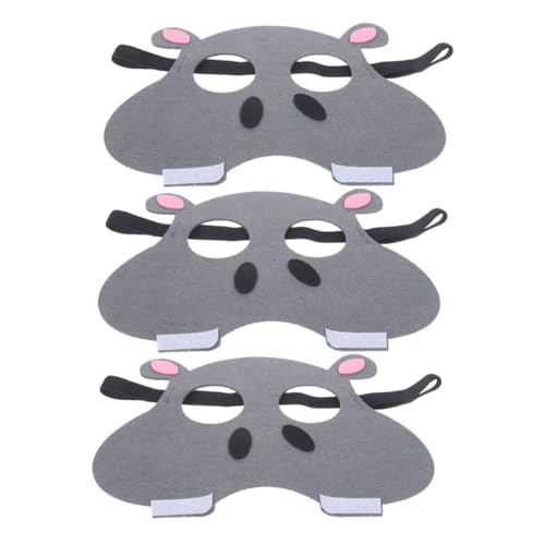 HANABASS 3 Stück Teiliges Tiermasken aus Vliesstoff Leichte Cartoon Masken für Halloween Kostümparty Atmungsaktive Tierköpfe für Festliche Anlässe und Eltern Junge Mädchen Aktivitäten HANABASS 3 Stück Teiliges Tiermasken aus Vliesstoff Leichte Cartoon Masken für Halloween Kostümparty Atmungsaktive Tierköpfe für Festliche Anlässe und Eltern Junge Mädchen Aktivitäten von HANABASS