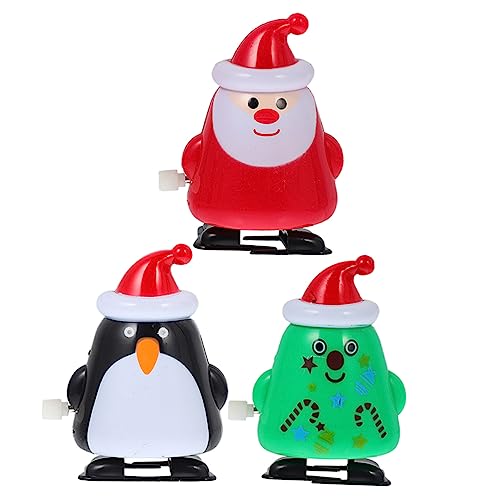 HANABASS 3 Stück Teiliges Weihnachtsaufziehspielzeug aus Kunststoff mit Weihnachtsmann Tannenbaum und Pinguin Lustige Spielzeuge Feinmotorik Sicher und Niedlich für Ab Jahren HANABASS 3 Stück Teiliges Weihnachtsaufziehspielzeug aus Kunststoff mit Weihnachtsmann Tannenbaum und Pinguin Lustige Spielzeuge Feinmotorik Sicher und Niedlich für Ab Jahren von HANABASS