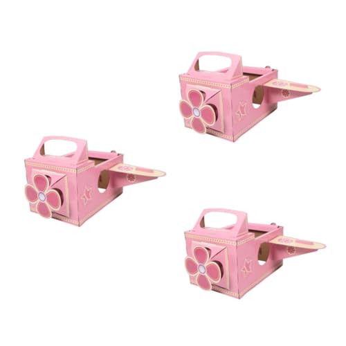 HANABASS 3 Stück Tragbares Flugzeugspielzeug Karton DIY Flugzeugkostüm Bastelset für Kleinkinder Kreatives Flugthema Fördert Feinmotorik und Fantasie Luftfahrtspielzeug für Jungen und von HANABASS