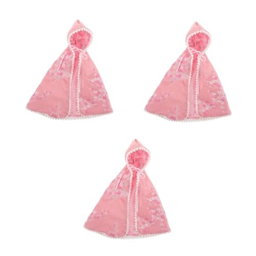 HANABASS 3 Stück Vintage Mittelalterlicher Puppenumhang Miniatur Cape für Modepuppe Kreatives Spiel Anpassbar Modisches Kostümzubehör Rosa HANABASS 3 Stück Vintage Mittelalterlicher Puppenumhang Miniatur Cape für Modepuppe Kreatives Spiel Anpassbar Modisches Kostümzubehör Rosa von HANABASS