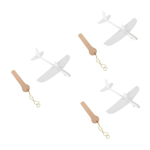 HANABASS 3 Stück Weißes DIY Schaumstoff Segelflugzeug Bastelset Einfach Zusammenbaubar Bemalbar für Anfänger Outdoor Flugspielzeug HANABASS 3 Stück Weißes DIY Schaumstoff Segelflugzeug Bastelset Einfach Zusammenbaubar Bemalbar für Anfänger Outdoor Flugspielzeug von HANABASS