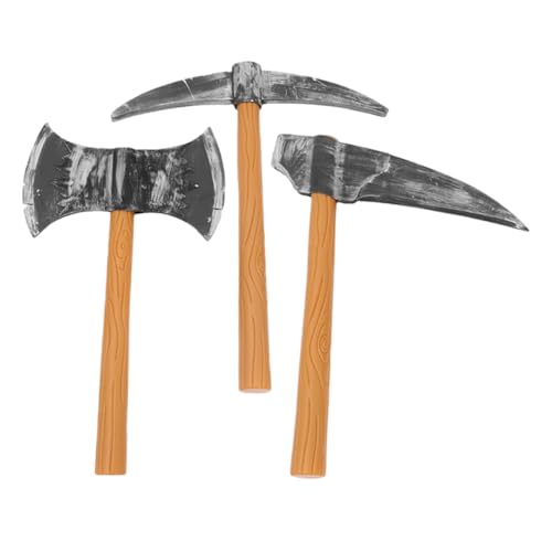HANABASS 3 Stück Zwergen-Requisiten Cosplay - -Accessoires Halloween -Zwergzubehör Spielzeugspitzhacke Schaumstoffpickel für die Bühne Halloween-Gnom-Stütze Plastik von HANABASS