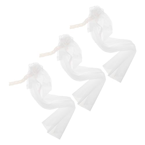 HANABASS 3 Stücke Teiliges Puppen Brautschleier Miniatur Spitzen Brautkopfschmuck Leichter Tüll Schleier für Fotografie Anpassbar Wiederverwendbar Schonend für Diverse Puppenmodelle HANABASS 3 Stücke Teiliges Puppen Brautschleier Miniatur Spitzen Brautkopfschmuck Leichter Tüll Schleier für Fotografie Anpassbar Wiederverwendbar Schonend für Diverse Puppenmodelle von HANABASS